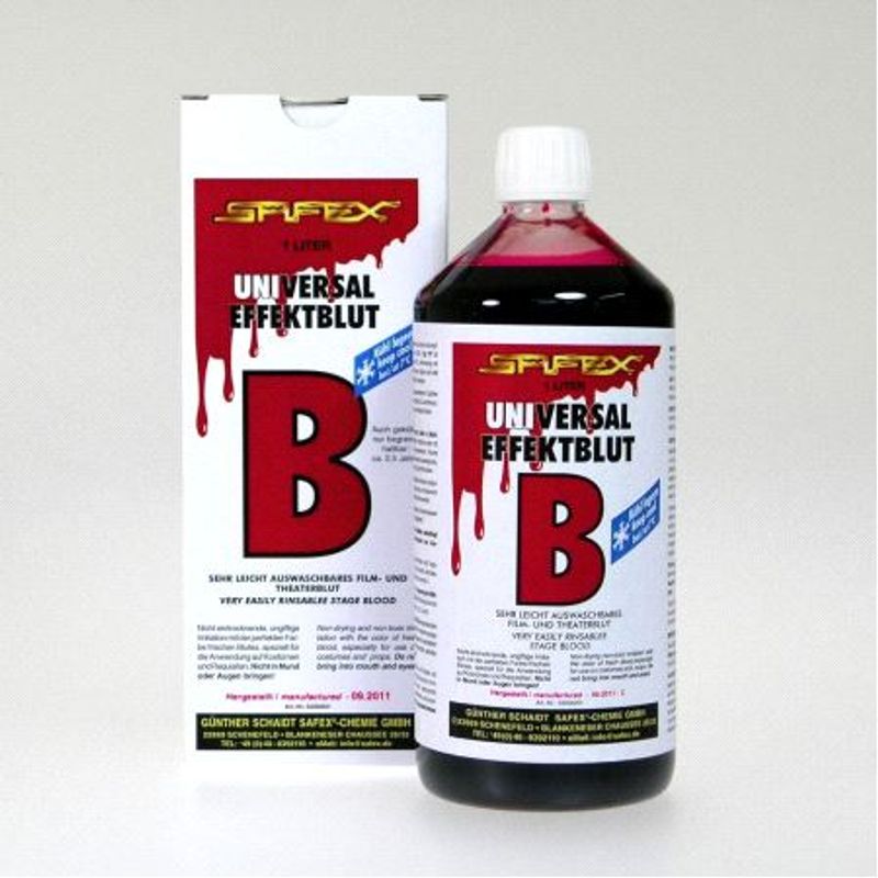 Teaterblod SAFEX type B, koagulerer ikke - 1 liter