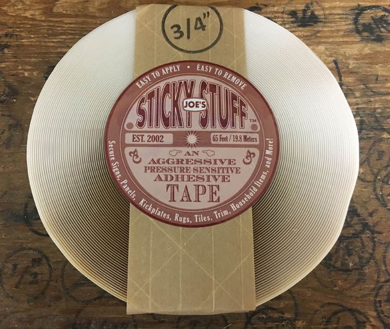 Joe´s Sticky Stuff. 18mm x 19,8m Rust Label